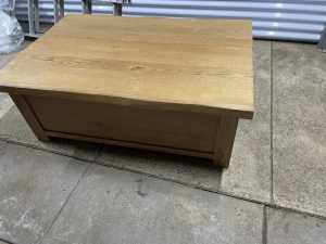 Walnut storage coffee table