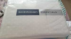 SHERIDAN double bed fitted sheet set 100% cotton 300TC Brand new