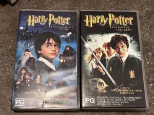 harry potter movie one and two in VHS