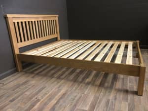 NEW American Oak double bed frame DELIVERY AVAILABLE