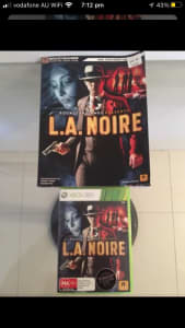 XBOX 360 Game: L.A. NOIRE (Complete & New) with Game Guide Book.
