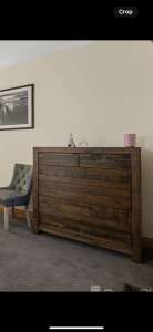 Queen Bedroom suite/ chest drawers / bedside tables. 2