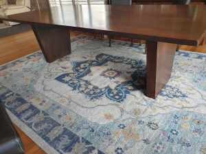 8-10 seater hardwood dining table