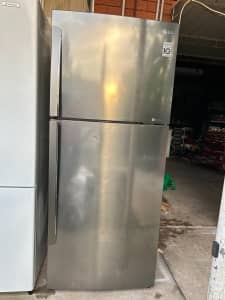 LG 442 LITRE STAINLESS STEEL REFRIGERATOR IN EXCELLENT CONDITION