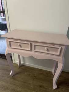 Pink Shabby Chic Hall Table or Desk