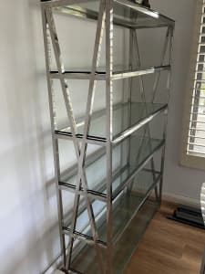 Chrome and glass display case - Narrabeen