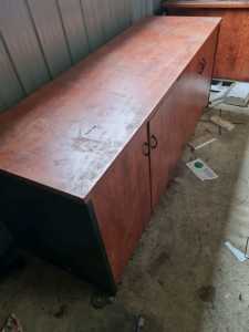 two of these 3 door timber cabinet good condition just needs cleaning
