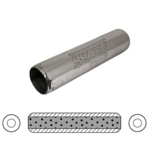 15 LONG 2 1/2 C/C PERFORATED HOTDOG - STAINLESS STEEL
