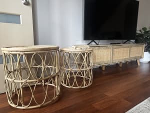 Tv unit and side tables