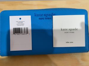 Kate Spade Wallet, 20cm, Blue, BNWT, pickup South Guildford