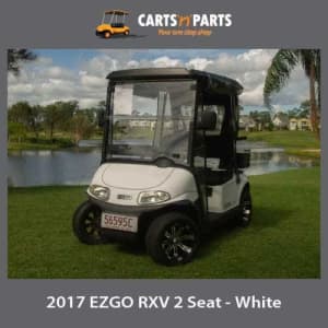 2017 EZGO RXV 2 Seat White Golf Cart