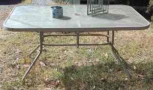 Free Glass Outdoor Table - Croydon
