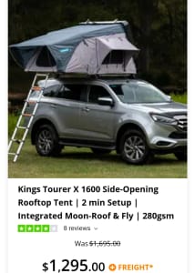 Kings Roof Top Camper & Annex, Tub Rack and more