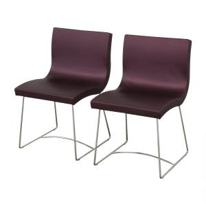 Ligne Roset SALA original black leather dining chairs (8)