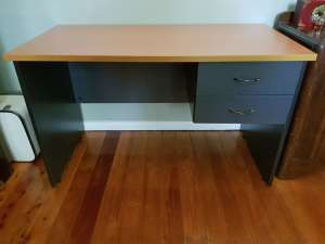 Stylish Solid Heavy Duty 2 Drawer Timber Desk