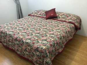 Italian style floral bedspread