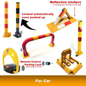 Safety Fold Down Vehicle Security Car Parking Lock $39～