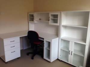 Hampshire Desk and Bookcase Set (Harvey Norman) for sale