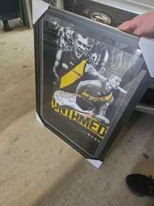 Dusty Martin Framed Premiership signed footy boot