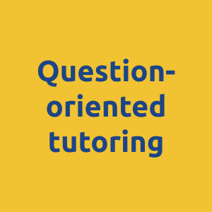 Question-oriented math tutor math tutoring