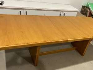 Eight Seater Solid Oak Dining Table worth $2000