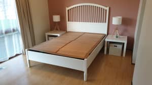 Double bed (White)