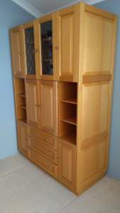 Beautiful solid Oak cabinet custom made in WA.