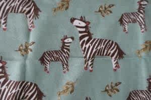 Fabric, material knit. Zebra design. 1.10 meters wide. 1.05 meters lon