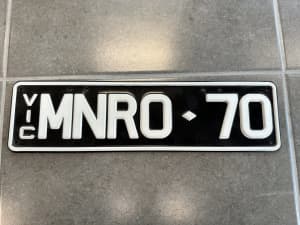 Ht hg Monaro personalized number plates