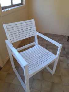Wooden deck chair