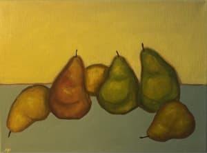 Original Acrylic Pear Painting 15.5’x12’