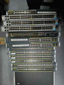 Switches/routers and POE switches 10:100.