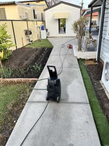 Lawnmowing, edging and trimming, house cleaning services.