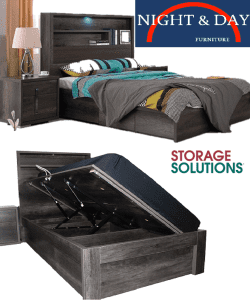 Brand new Charlie Library King single Gas lift Bed Frame Charcoal