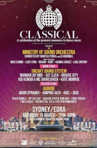 Ministry of Sound, classical tickets X 2