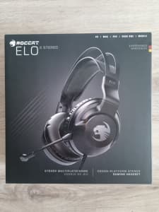Roccat ELO X Wired Stereo Gaming Headset- PC/Mac/Xbox/PlayStation- NEW