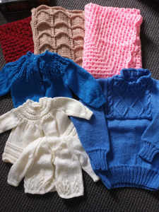 Baby knits hand made. 