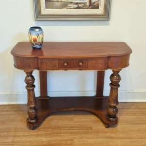 Antique Victorian Mahogany Hall Console Sofa Table / Dresser. C1880s.