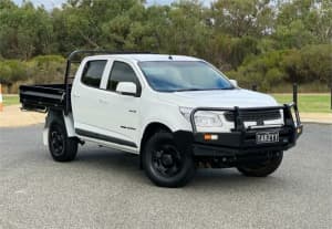 2012 Holden Colorado RG MY13 LX Crew Cab White 5 Speed Manual Cab Chassis