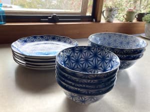 Dinner plate, bowl, Japanese style