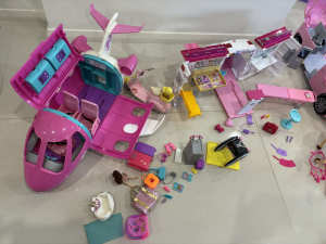Barbie Car, Ambulance, Plane, Boat, Horse, Motorcycle, Wheelchair Set