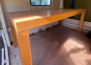 Wood Dining Table / Desk - Sturdy 2.1m