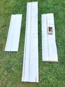3 pieces of Victorian Skirting Board Pieces - Red Pine & Baltic Pine.