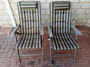 2 x Coleman camping chairs.