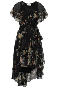 Zimmerman- floral-print silk georgette wrap dress 