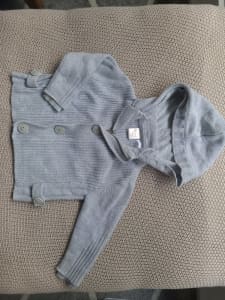 Seed knit grey jacket size 1