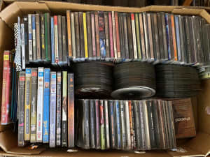 Quantity of Used DVDS & CDs Sold As Is