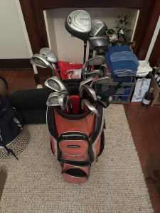Golf Clubs with Buggy