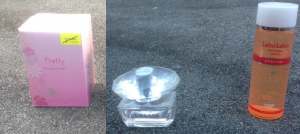 Perfume: Pretty Elizabeth Arden, Versace Bright Crystal, Dr Ci Labo