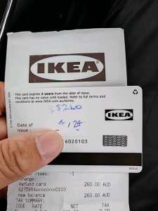 ikea gift card $220 for $260